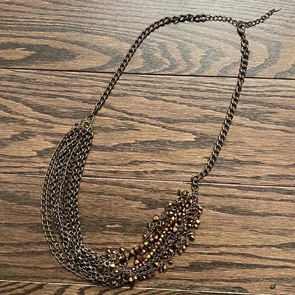 Rustic Chain Brown Necklace